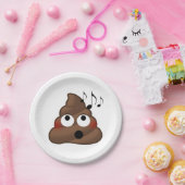 muzieknoten Poop Emoji Papieren Bordje (Feest)