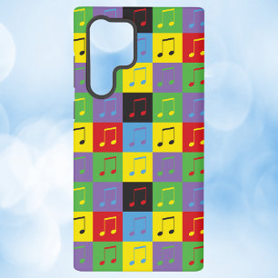 Muzieknoten Pop Art Patroon Kleurrijk Samsung Galaxy Hoesje