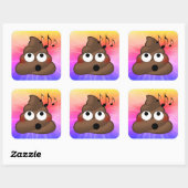 Muzieknoten Pop Emoji Tie Dye Stickers (Vel)
