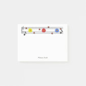 Muzieknoten Post- Het merkt op Post-it® Notes (Voorkant)