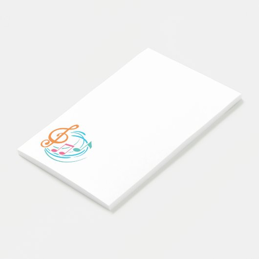 Muzieknoten Post-it® Notes (Schuin)