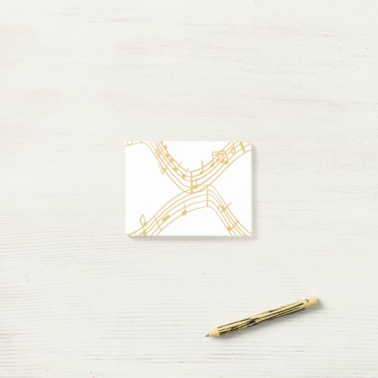 Muzieknoten Post-it® Notes (Op bureau)