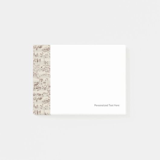 Muzieknoten Post-it® Notes (Voorkant)