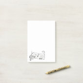 Muzieknoten Post-it® Notes (Op bureau)