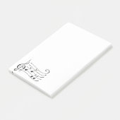 Muzieknoten Post-it® Notes (Schuin)