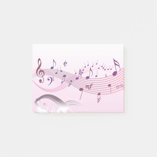 muzieknoten post-it® notes (Voorkant)