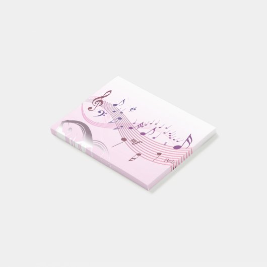 muzieknoten post-it® notes (Schuin)