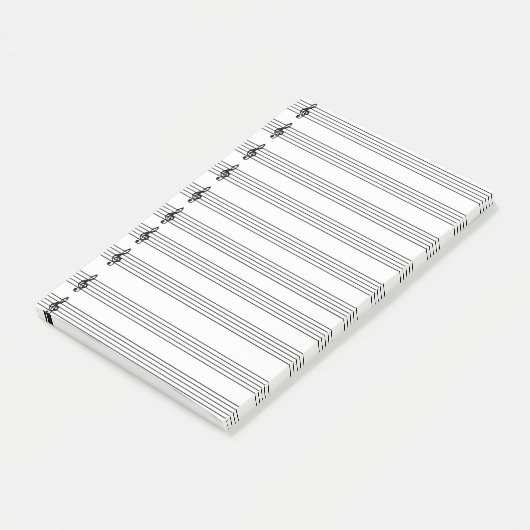 Muzieknoten Post-it® Notes (Schuin)