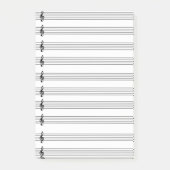 Muzieknoten Post-it® Notes (Voorkant)