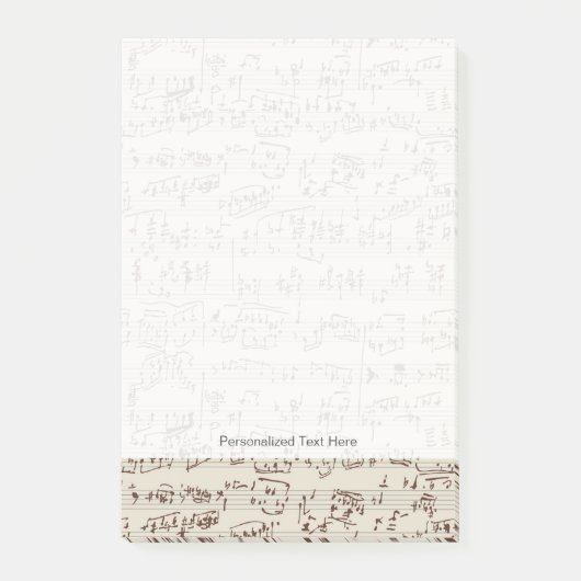 Muzieknoten Post-it® Notes (Voorkant)