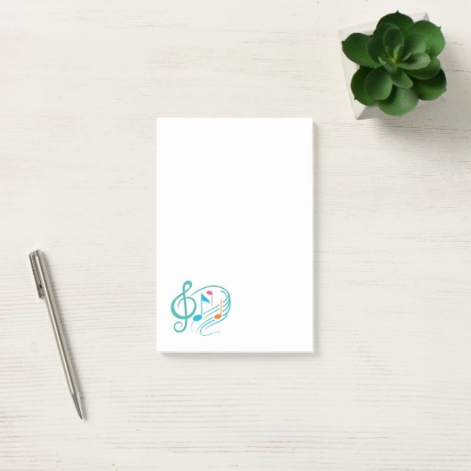 Muzieknoten Post-it® Notes (Kantoor)