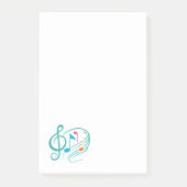 Muzieknoten Post-it® Notes (Voorkant)