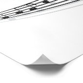 muzieknoten poster (Hoek)