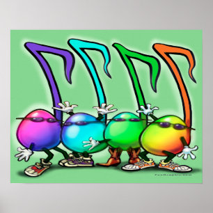 Muzieknoten Poster