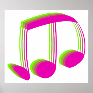 Muzieknoten Poster