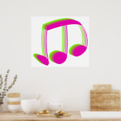 Muzieknoten Poster (Keuken)