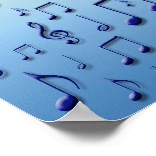 Muzieknoten Poster (Hoek)