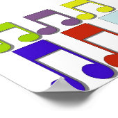 Muzieknoten Poster (Hoek)