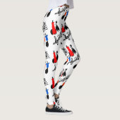 Muzieknoten Print Leggings Elke kleur (Rechts)