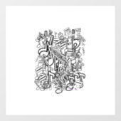 Muzieknoten Raamsticker (Vel)