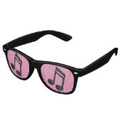 Muzieknoten Retro Party Shades Retro Zonnebril (Gekanteld)