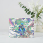 Muzieknoten roken, kleurrijk afbeelding briefkaart (Staand voorkant)