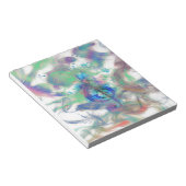 Muzieknoten roken, kleurrijk afbeelding notitieblok (Schuin)