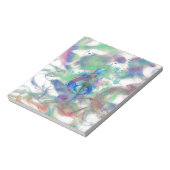 Muzieknoten roken, kleurrijk afbeelding notitieblok (Linkerzijde)