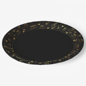 Muzieknoten Ronde Rand Framed Paper Bord (Gekanteld)