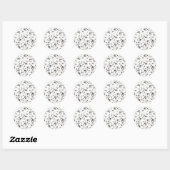 Muzieknoten Ronde Sticker (Vel)