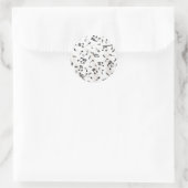 Muzieknoten Ronde Sticker (Tas)