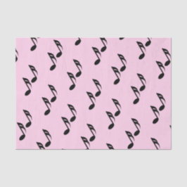 muzieknoten Roze Tissuepapier