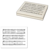 Muzieknoten Rubberstempel (Gestempeld)