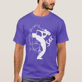 Muzieknoten Saxophone Player Cool Graphic T-shirt