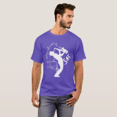 Muzieknoten Saxophone Player Cool Graphic T-shirt (Voorkant volledig)