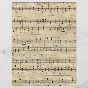  Muzieknoten — Schrapboekpapier