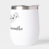 Muzieknoten Score Ontwerp Thermische Wijn Tumbler (Links)