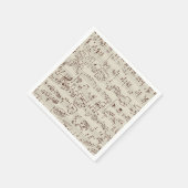 Muzieknoten Servet (Hoek)