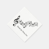 Muzieknoten Servet (Hoek)