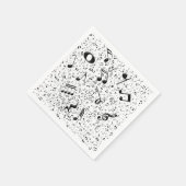 Muzieknoten Servet (Hoek)