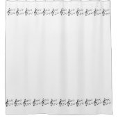"Muzieknoten" Shower Curtain Douchegordijn (Voorkant)