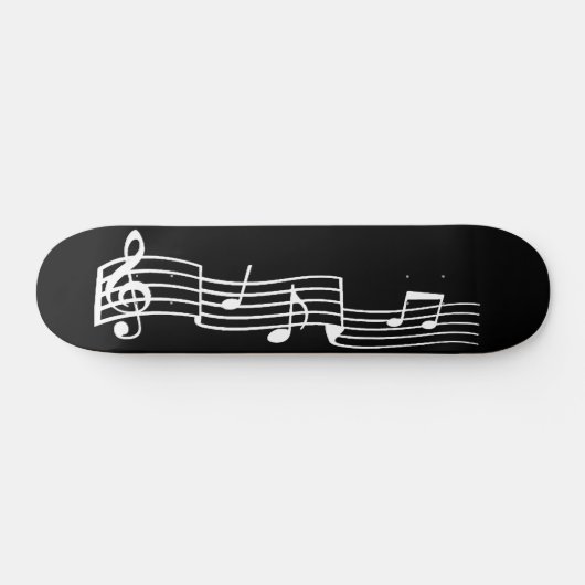 Muzieknoten Skateboard (Horizontaal)