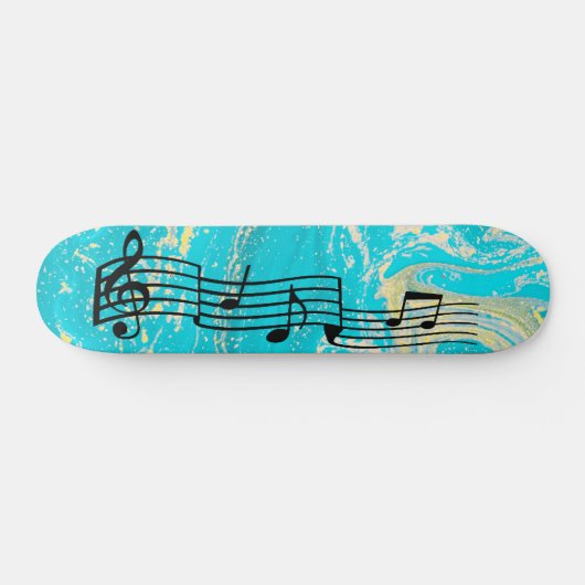 Muzieknoten Skateboard (Horizontaal)