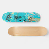 Muzieknoten Skateboard (Horizontaal)
