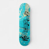 Muzieknoten Skateboard (Voorkant)