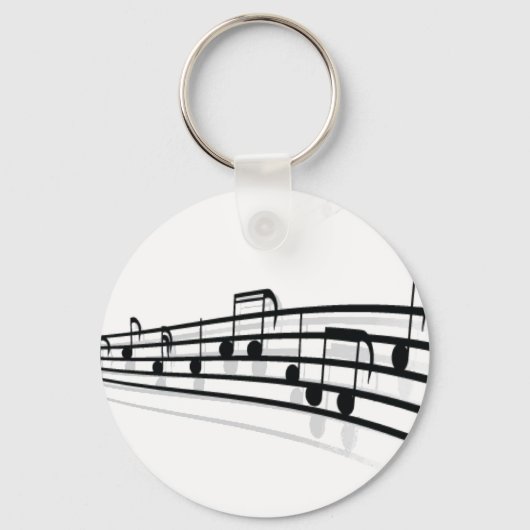 Muzieknoten Sleutelhanger (Voorkant)