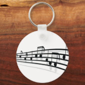 Muzieknoten Sleutelhanger (Voorkant)