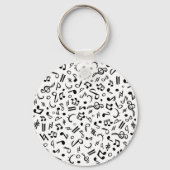 muzieknoten sleutelhanger (Voorkant)