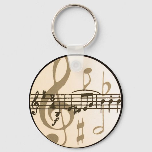 Muzieknoten Sleutelhanger (Voorkant)