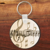 Muzieknoten Sleutelhanger (Voorkant)